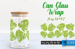 Summer 16 oz Glass Can Wrap SVG| Tropical SVG Glass Can Wrap Product Image 8