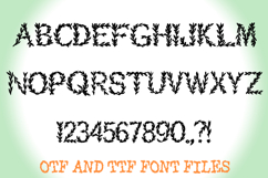 Leafy Herbs Alphabet Lettering ABC Plant Text Font OTF Product Image 2
