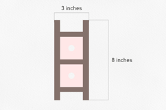 Leaning ladder insert frame stand Standing box frame svg cut Product Image 3