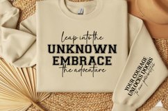 Leap into the unknown embrace the adventure Sleeve SVG Product Image 2