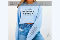 Leap into the unknown embrace the adventure Sleeve SVG Product Image 1