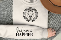 Learn from your mistakes happiness comes from growth Sleeve Product Image 2