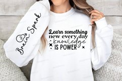 Learn Something New Sleeve SVG, Inspirational SVG Design Product Image 2