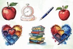 Learning Tools Watercolor Clipart Product Image 4