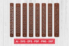 Greek Leather Bracelet Template SVG Cut File Bundle Product Image 1