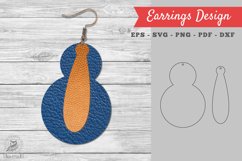 Leather Earring Design 05 Product Image 1