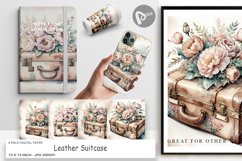 Digital Paper Leather Suitcase Product Image 1