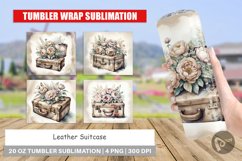 Tumbler Wrap Leather Suitcase Product Image 1