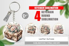 Keychain Leather Suitcase Product Image 1