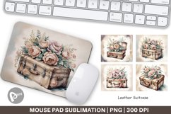 Mouse Pad Leather Suitcase Product Image 1