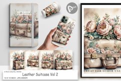 Digital Paper Leather Suitcase Product Image 1