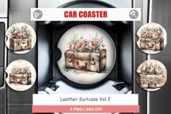 Car Coaster Leather Suitcase Product Image 1
