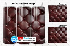 Leather Texture 20/30oz Tumbler, BONUS 25 Tumbler Product Image 1