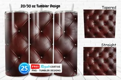 Leather Texture 20/30oz Tumbler, BONUS 25 Tumbler Product Image 1