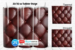 Leather Texture 20/30oz Tumbler, BONUS 25 Tumbler Product Image 1