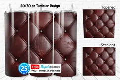 Leather Texture 20/30oz Tumbler, BONUS 25 Tumbler Product Image 1