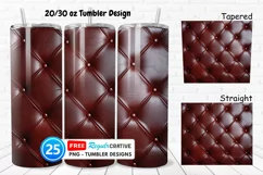 Leather Texture 20/30oz Tumbler, BONUS 25 Tumbler Product Image 1