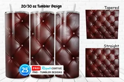 Leather Texture 20/30oz Tumbler, BONUS 25 Tumbler Product Image 1