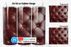 Leather Texture 20/30oz Tumbler, BONUS 25 Tumbler Product Image 1