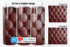 Leather Texture 20/30oz Tumbler, BONUS 25 Tumbler Product Image 1
