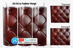 Leather Texture 20/30oz Tumbler, BONUS 25 Tumbler Product Image 1