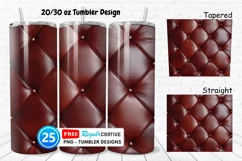 Leather Texture 20/30oz Tumbler, BONUS 25 Tumbler Product Image 1