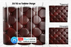 Leather Texture 20/30oz Tumbler, BONUS 25 Tumbler Product Image 1