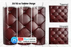 Leather Texture 20/30oz Tumbler, BONUS 25 Tumbler Product Image 1