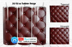 Leather Texture 20/30oz Tumbler, BONUS 25 Tumbler Product Image 1