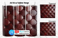 Leather Texture 20/30oz Tumbler, BONUS 25 Tumbler Product Image 1
