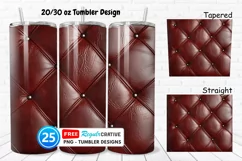 Leather Texture 20/30oz Tumbler, BONUS 25 Tumbler Product Image 1