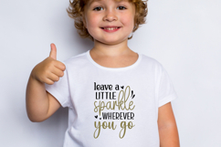 Leave a little sparkle wherever SVG, Funny Baby Girl SVG Product Image 1