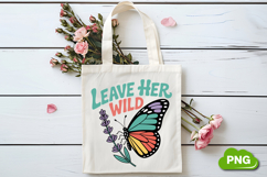 Leave Her Wild PNG, Butterfly PNG, Butterfly Clipart Product Image 4