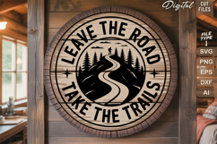 Camping Round Sign SVG Bundle | Camping Sign | Adventure SVG Product Image 9