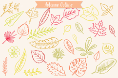 Hand Drawn Leaves Color | Tropical Foliage Plant Product Image 12