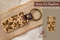 Leaves Laser Cut Keychain Product Image 1