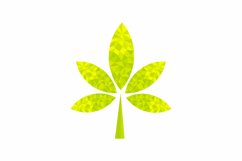 Modern geometric leaves low poly design concept Product Image 1