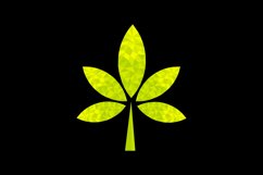 Modern geometric leaves low poly design concept Product Image 2