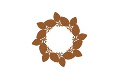 Leaves Monogram Frame Product Image 1