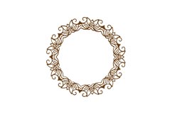 Leaves Monogram Frame Product Image 1