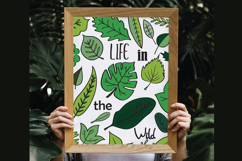 Hand Drawn Leaves Color | Tropical Foliage Plant Product Image 3