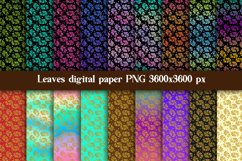 Leaves digital paper | Floral digital paper Product Image 1