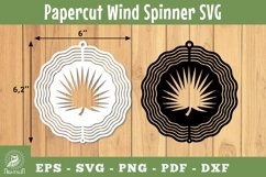 Leaves Papercut Wind Spinner SVG 2 Product Image 1