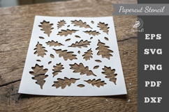 Leaves Pattern Stencil Paper cutting Product Image 1
