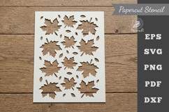 Leaves Pattern Stencil Paper cutting Product Image 1