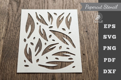 Leaves Pattern Stencil Paper cutting Product Image 1