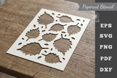 Leaves Pattern Stencil Paper cutting Product Image 1