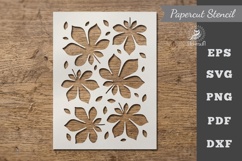 Leaves Pattern Stencil Paper cutting Product Image 1