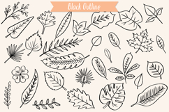 Hand Drawn Leaves | Tropical Foliage Plant Product Image 2