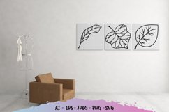 Leaves Papercut SVG Product Image 1